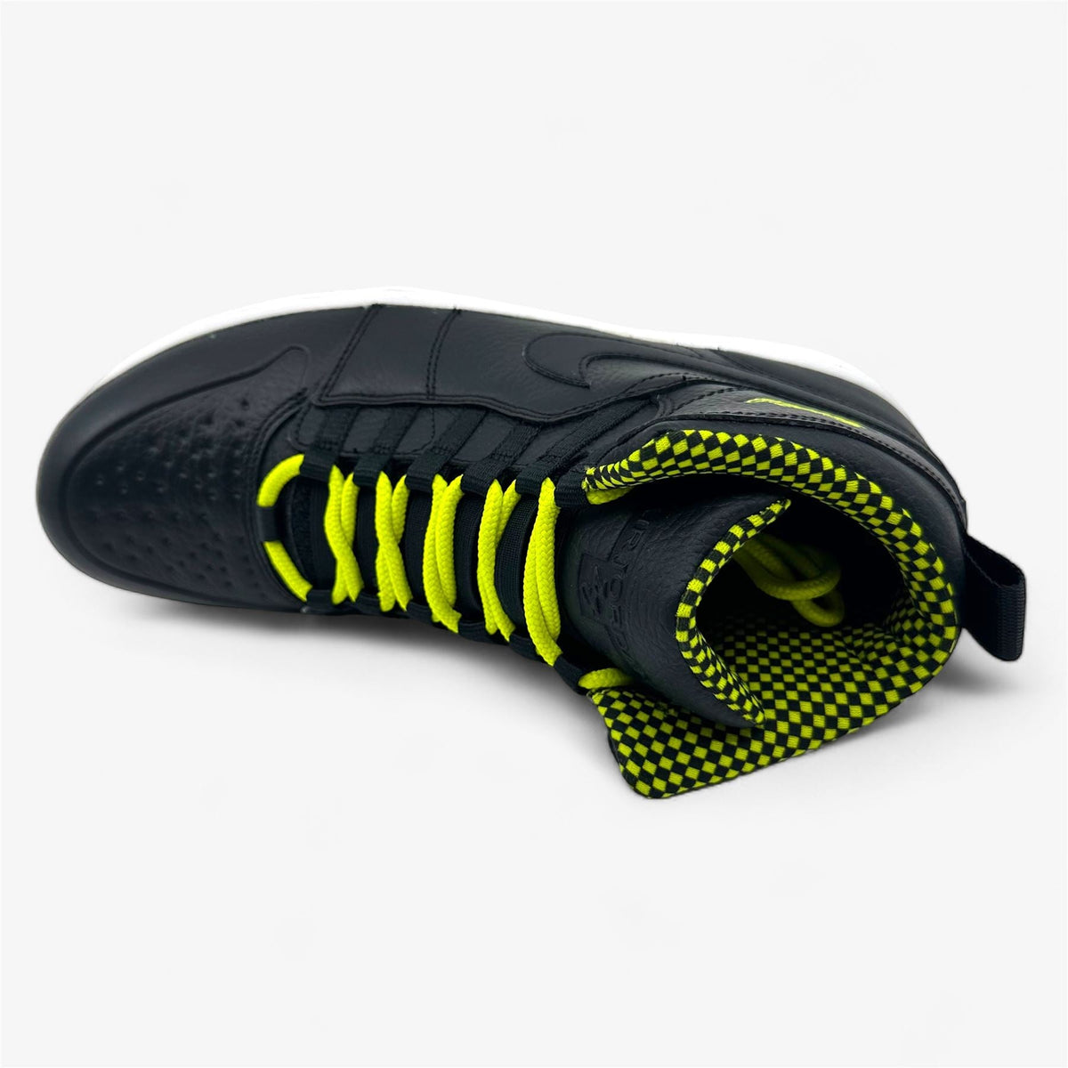 Jordan Air Jordan 1 Retro 94 Black Venom Green Mens Athletic Sneaker