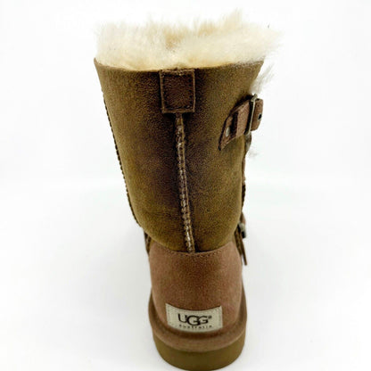 UGG Classic Short Dylan Womens Sheepskin Suede Winter Fur Boots