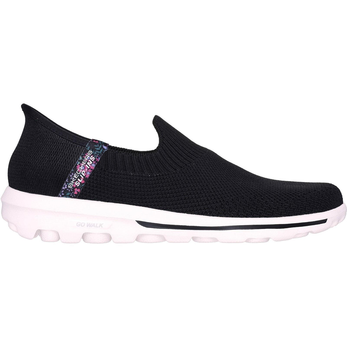 Women's Wide Fit Skechers 124799 Slip-ins Go Walk Travel Trainers