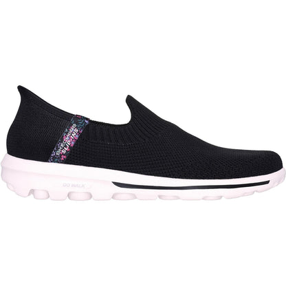 Women's Wide Fit Skechers 124799 Slip-ins Go Walk Travel Trainers