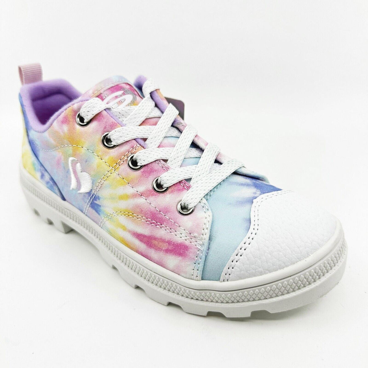 Skechers Roadies Berkeley Blocks White Kids Girls Size 1.5 Sneakers