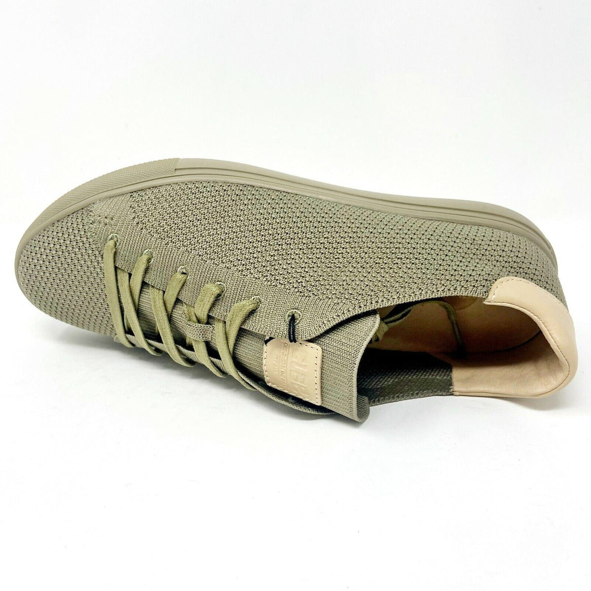 Clae Bradley Knit Pale Khaki Mens Premium Casual Sneakers