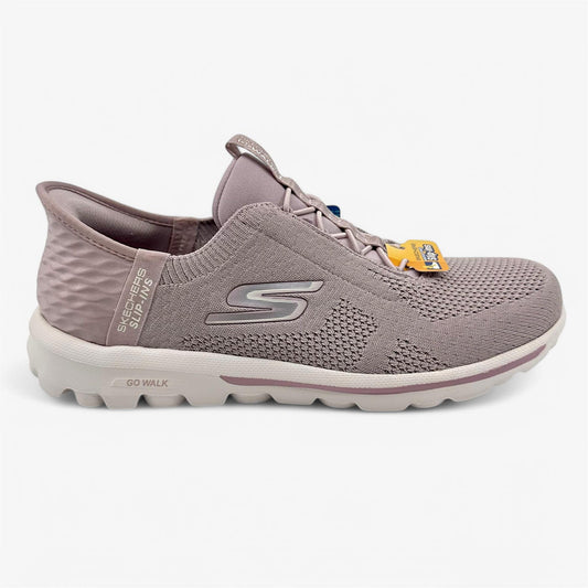 Skechers Go Walk Travel Milan Mauve Womens Athletic Sneaker