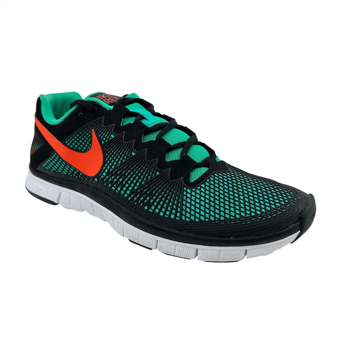 Nike Free Trainer 3.0 Atomic Teal Team Orange Black Mens Athletic Sneaker