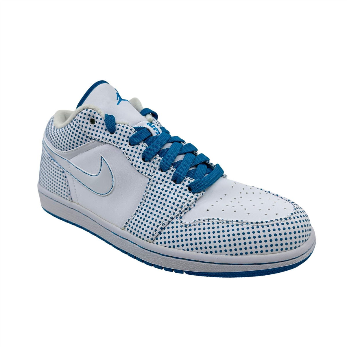 Jordan 1 Phat Low White Laser Blue Mens Athletic Sneaker