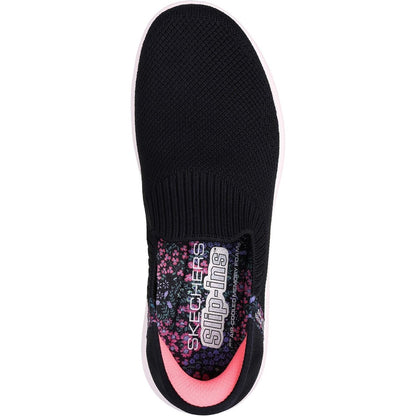 Women's Wide Fit Skechers 124799 Slip-ins Go Walk Travel Trainers