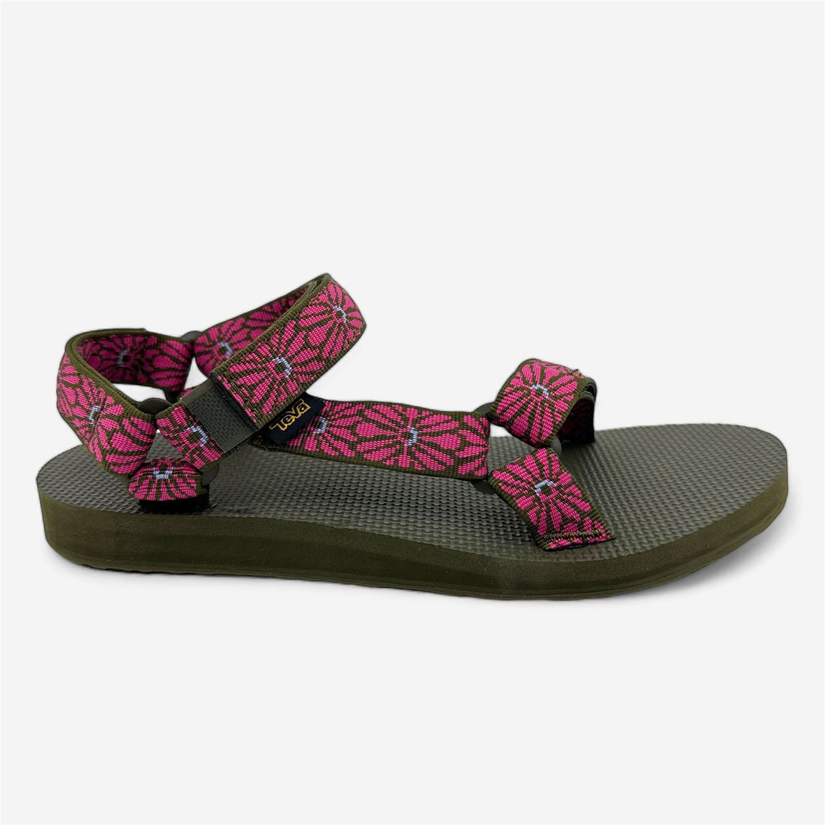 Teva Original Universal Pink Brown Womens Sandal Slip-On
