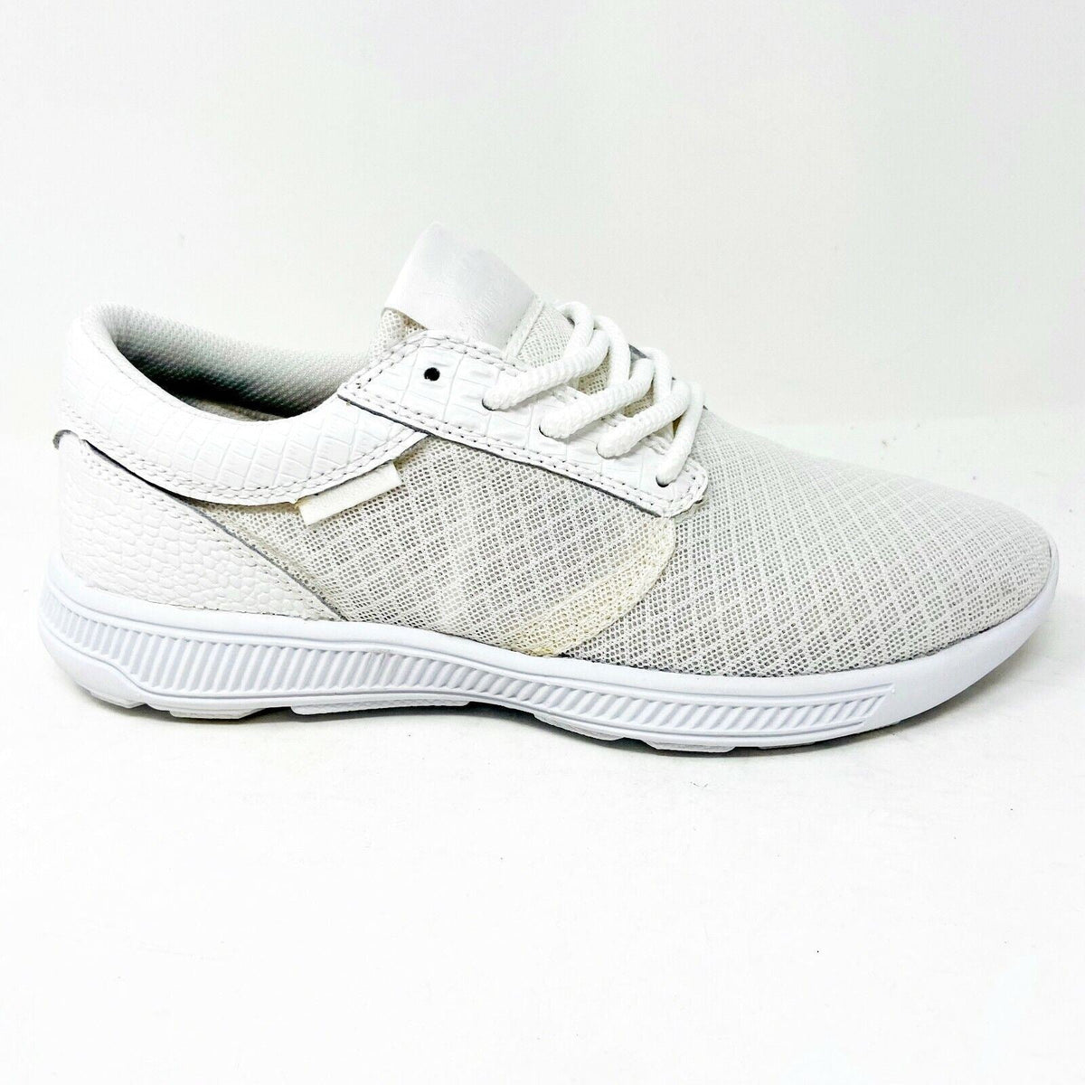 Supra Hammer Run White White Womens Size 7.5 Skateboard Shoes SW55000