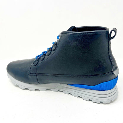 Clae Starks Black Leather Mens Premium Mid Comfort Casual Shoes Sneakers