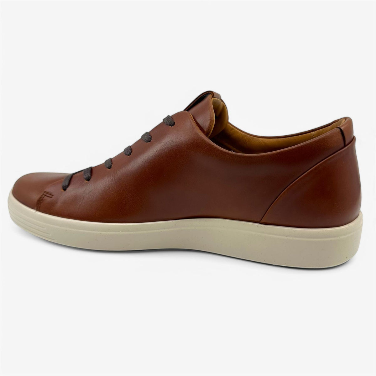 ECCO Soft 7 Cognac Mens Casual Sneaker