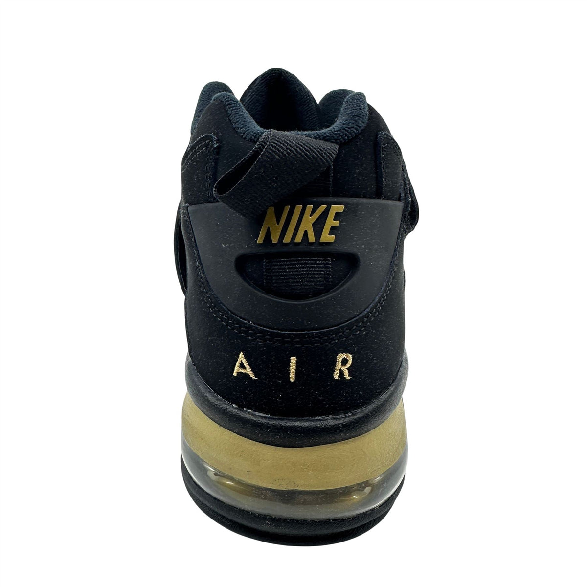 Nike Air Force max CB Black Metallic Gold Mens Size 9.5 Athletic Sneaker