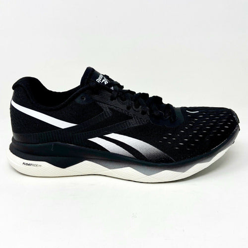 Reebok Floatride Run Fast 2.0 Black White Mens Size 8.5 Running Shoes EG1746
