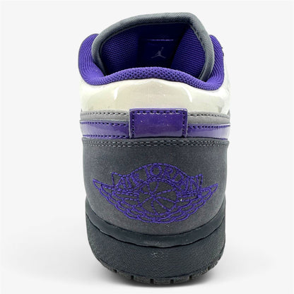 Jordan Air Jordan 1 Phat Low Anthracite Varsity Purple Stealth White Mens Sneaker