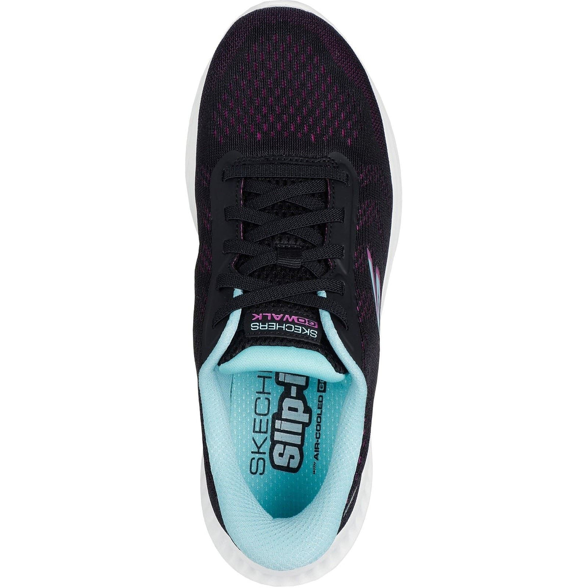 Women's Wide Fit Skechers 125643 Slip-ins Go Walk Now Khloe Trainers