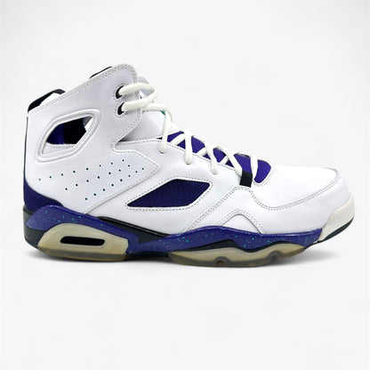 Jordan Flight Club 91 White New Emerald Grape Ice Black Mens Size 12 Sneaker