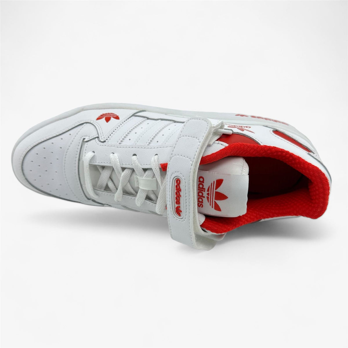 Adidas Forum Low Cloud White Red Mens Size 10 Athletic Sneaker