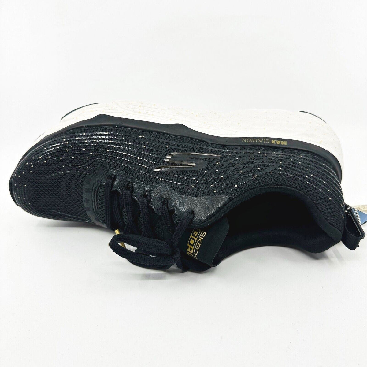 Skechers Max Cushioning Elite Commemoration 30th Anniv Black White Mens Sneakers