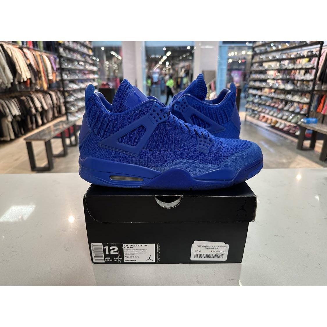 PRE OWNED Jordan 4 Retro Flyknit Royal
