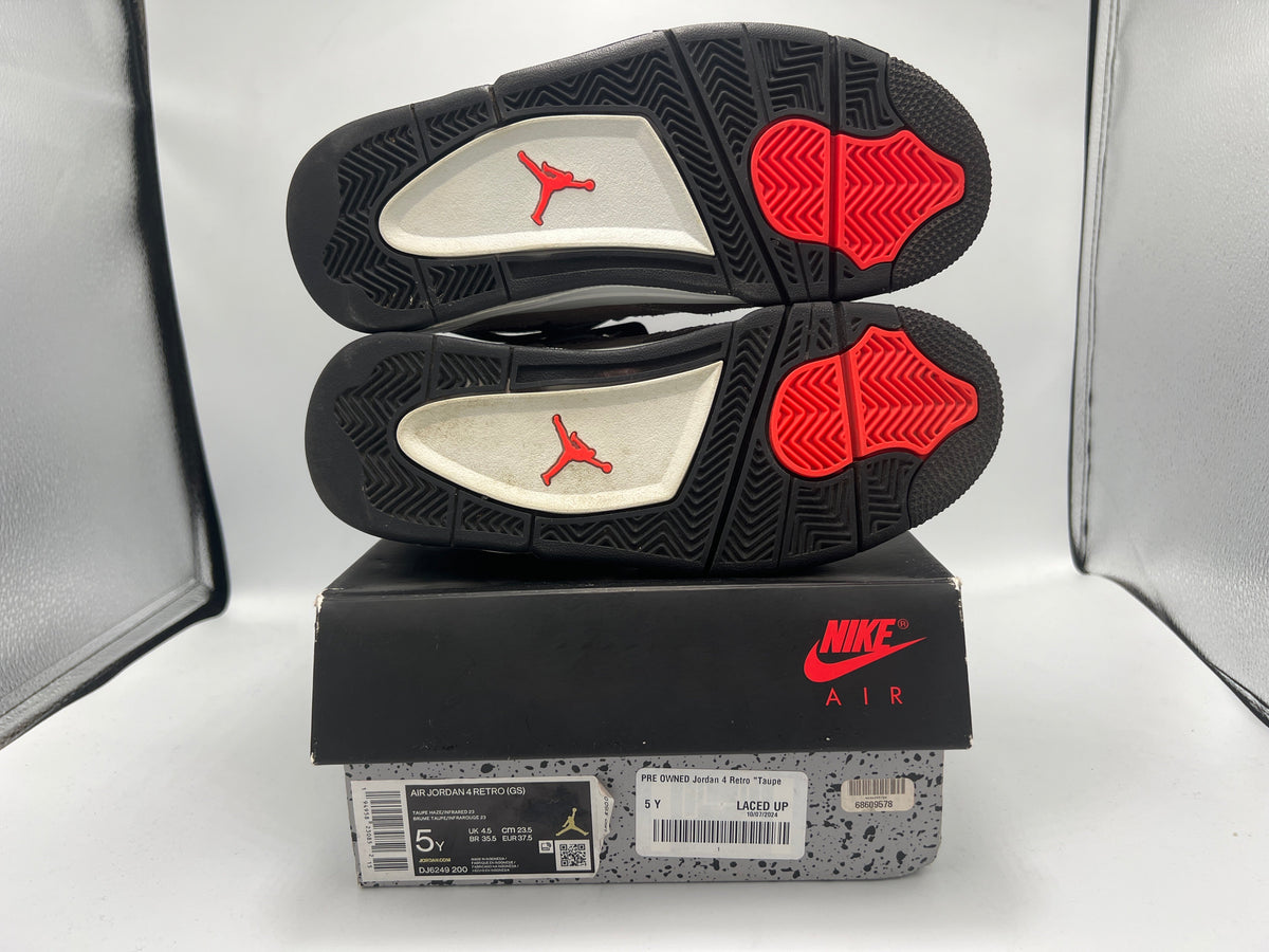 PRE OWNED Jordan 4 Retro "Taupe Haze" (GS)