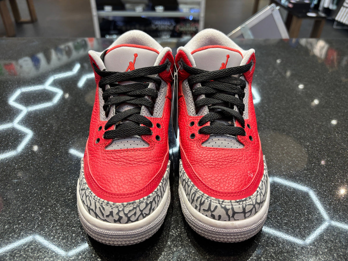 PRE OWNED Air Jordan Retro 3 "Red Cement" GS