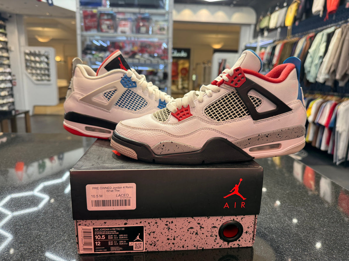PRE OWNED Jordan 4 Retro What The