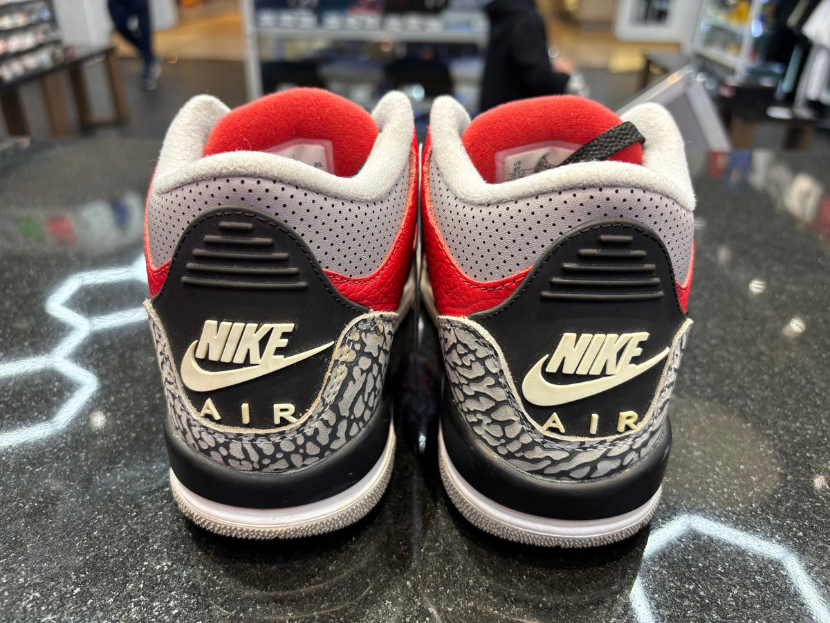 PRE OWNED Air Jordan Retro 3 "Red Cement" GS