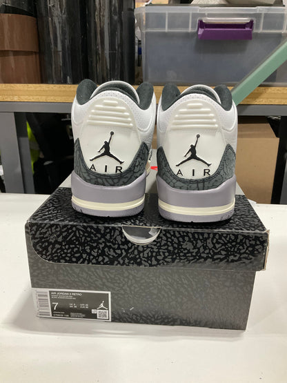 PRE OWNED Air Jordan 3 Cement Grey *Conditional DS*