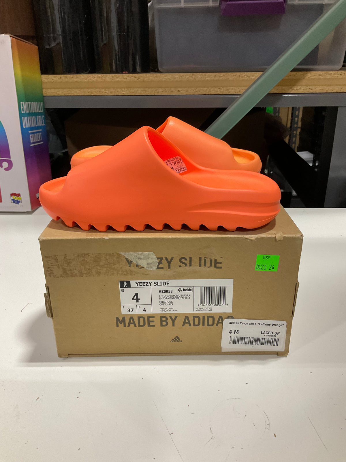 *Conditional* PRE OWNED adidas Yeezy Enflame Orange