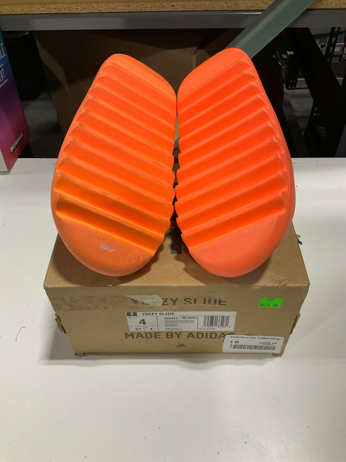 *Conditional* PRE OWNED adidas Yeezy Enflame Orange
