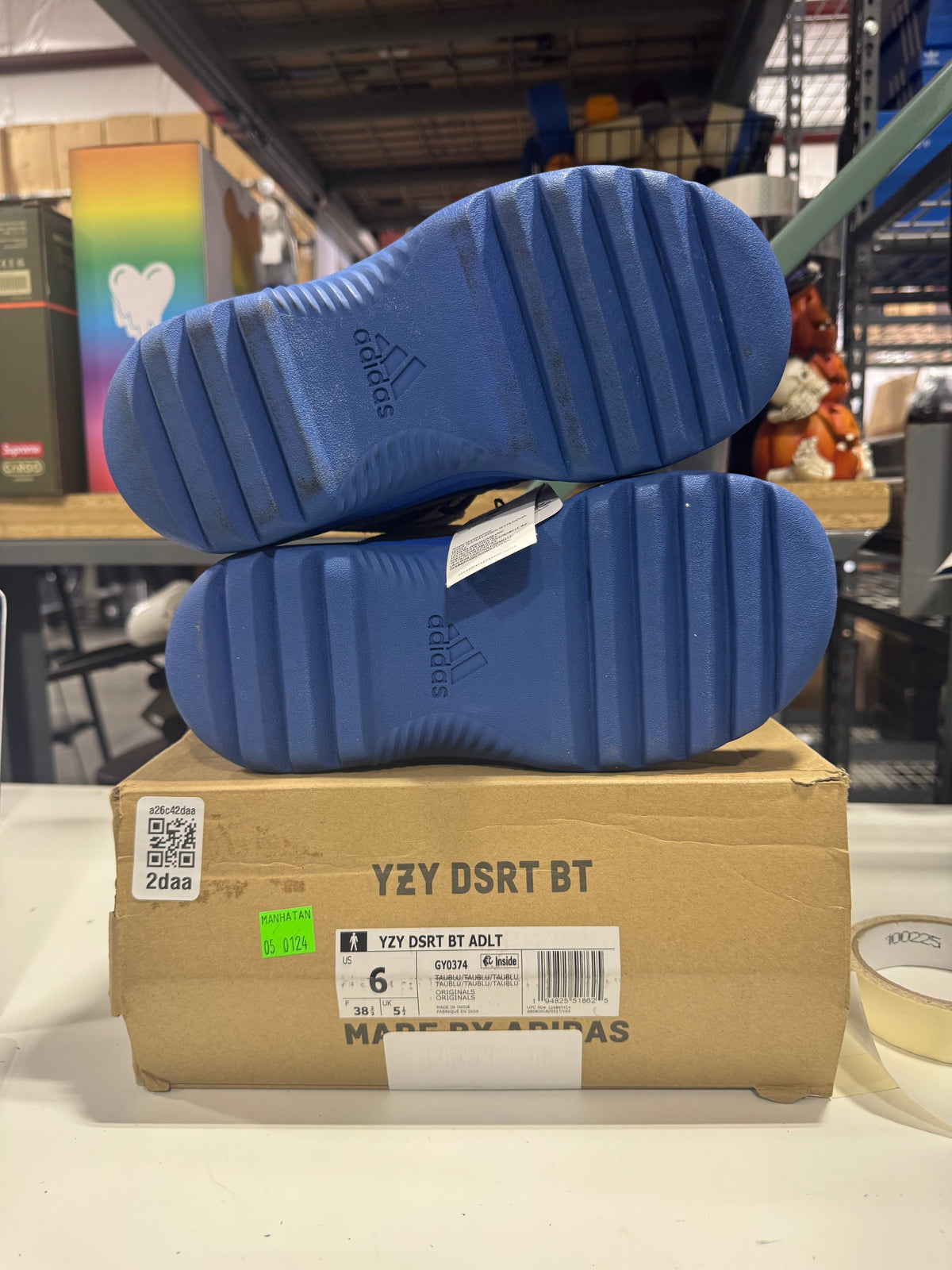 PRE OWNED adidas Yeezy Desert Boot Taupe Blue