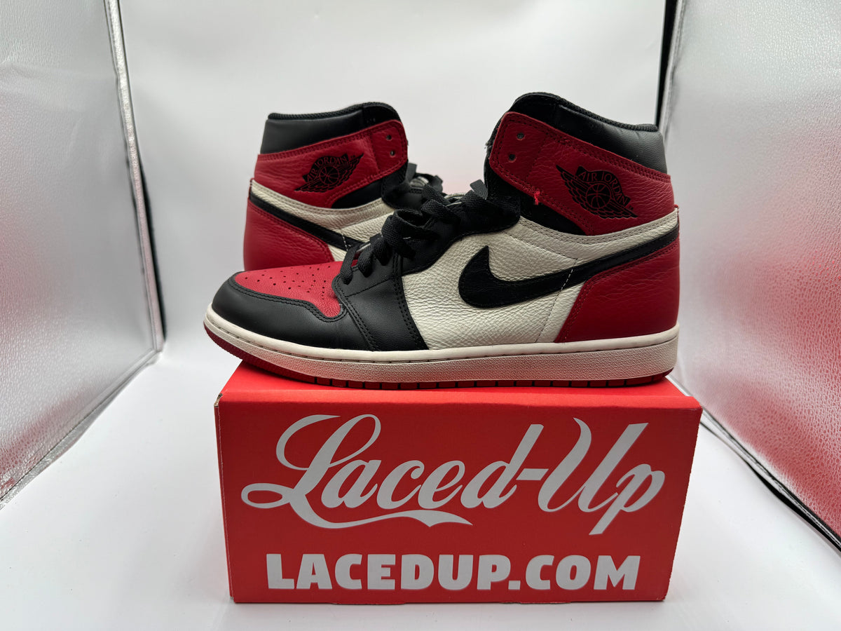 PRE OWNED Jordan 1 Retro High Bred Toe NO BOX