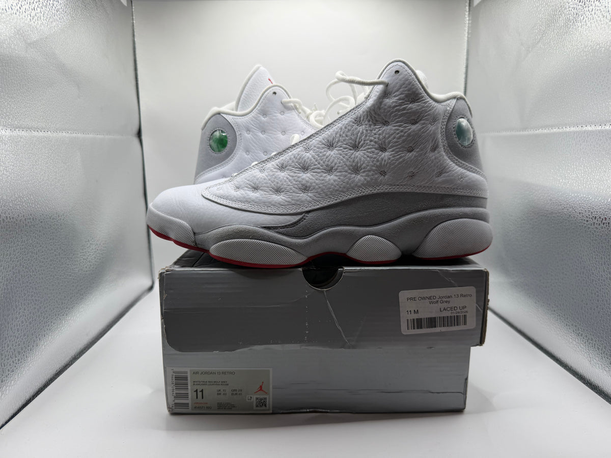 PRE OWNED Jordan 13 Retro Wolf Grey