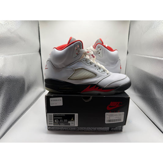 PRE OWNED Jordan 5 Retro Fire Red Silver Tongue (2020)