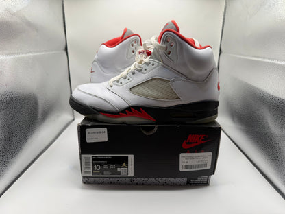 PRE OWNED Jordan 5 Retro Fire Red Silver Tongue (2020)