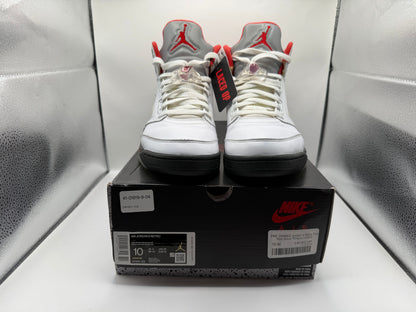 PRE OWNED Jordan 5 Retro Fire Red Silver Tongue (2020)