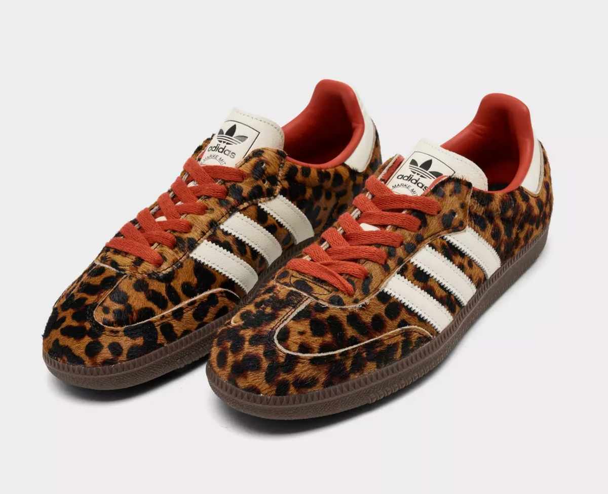 Adidas Samba OG Red Leopard (Women's)