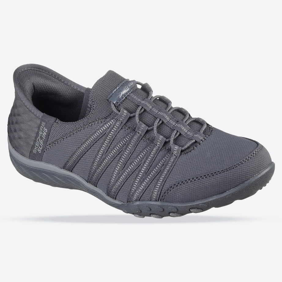 Women's Wide Fit Skechers 100593 Breathe Easy Roll Shoes