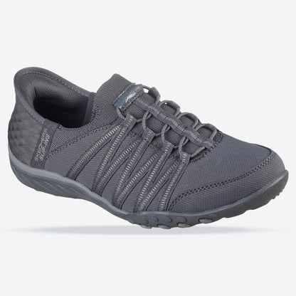 Women's Wide Fit Skechers 100593 Breathe Easy Roll Shoes