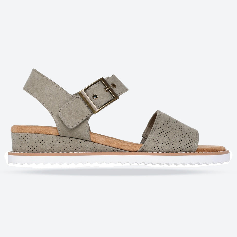 Women's Wide Fit Skechers 114147 Bobs Desert Kiss Serendipitous Sandals