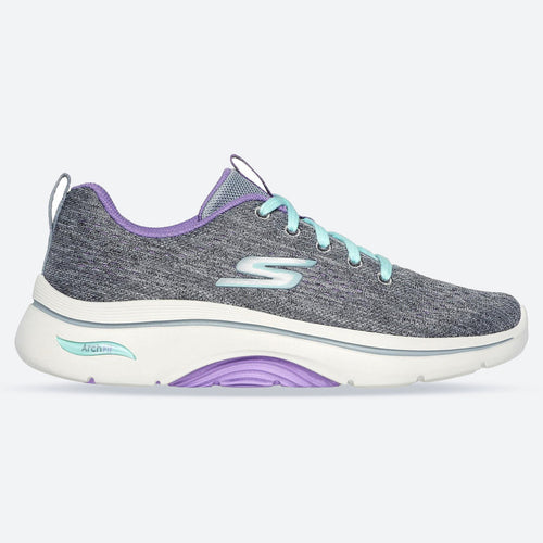 Women's Wide Fit Skechers 125311 Go Walk Arch Fit 2.0 Vivid Trainers