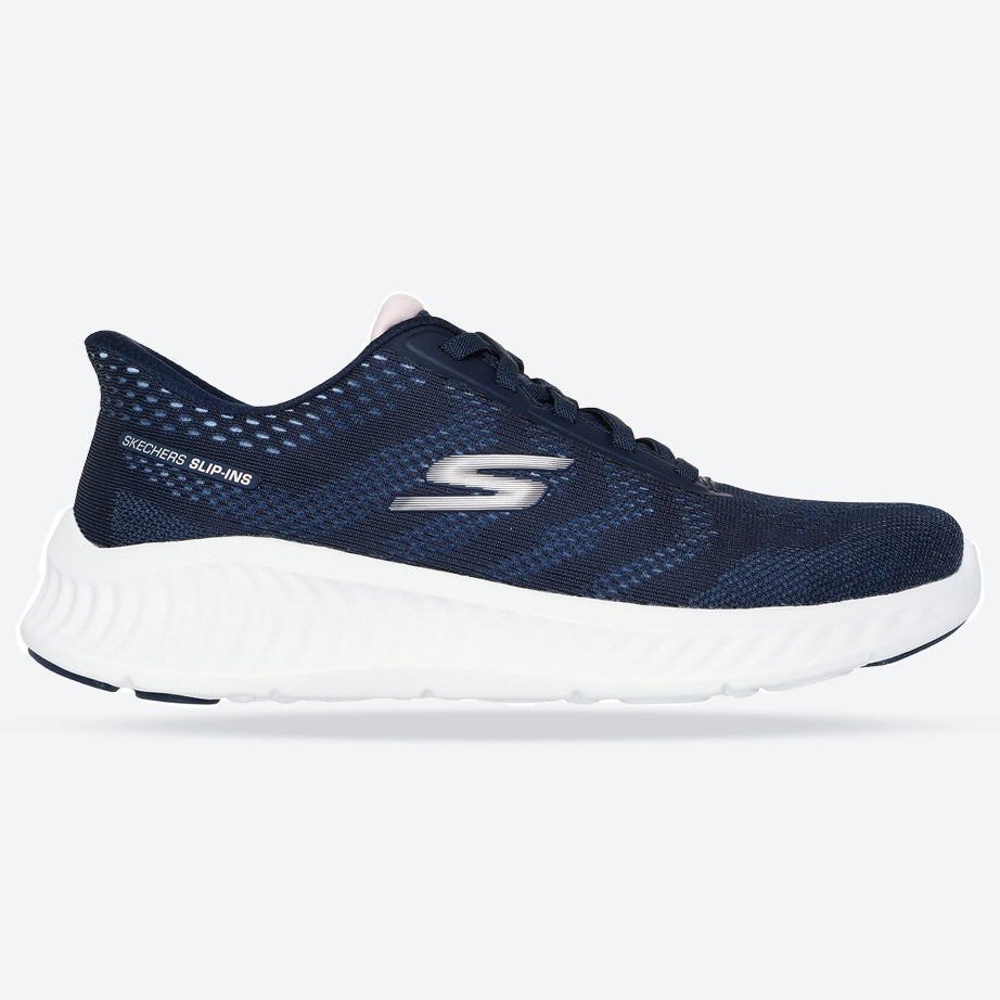 Women's Wide Fit Skechers 125643 Slip-ins Go Walk Now Khloe Trainers