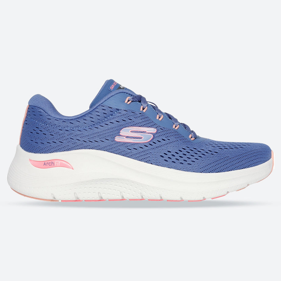Womens Wide Fit Skechers 150051 2.0 Arch Fit Big League Trainers