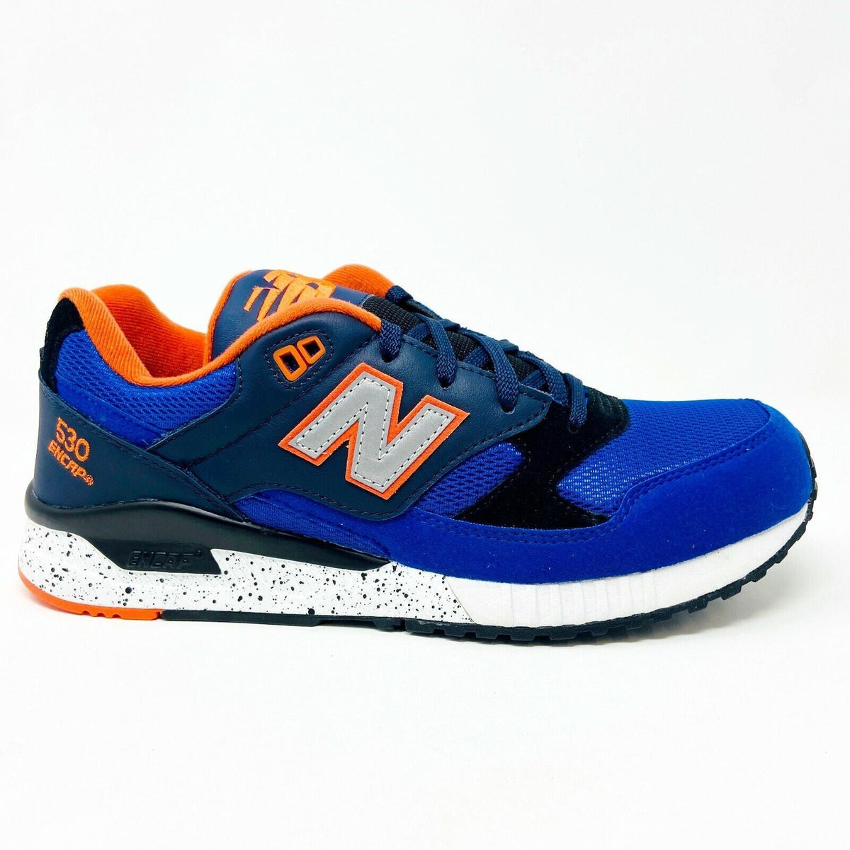 New Balance 530 90s Remix Leather Blue Black Orange Mens Retro Sneakers M530BAC