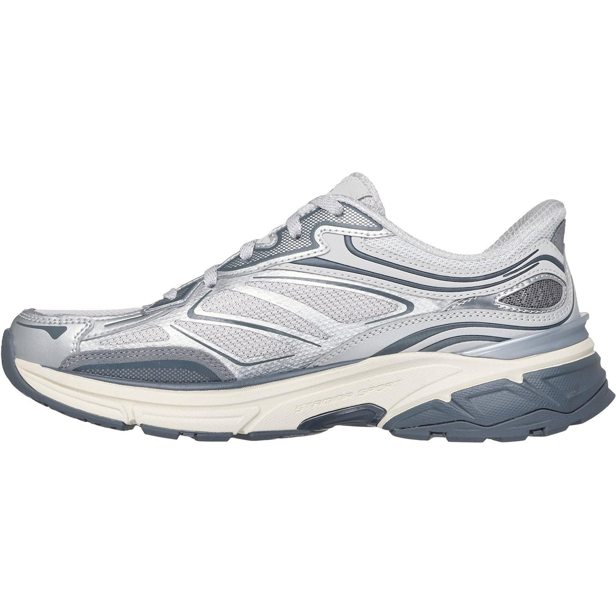 Women's Wide Fit Skechers 150710 Slip-ins Stamina Sport Trainers