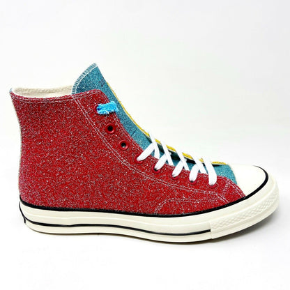 Converse Chuck 70 Hi JW Anderson Glitter Barbados Cherry Red Mens 164694C
