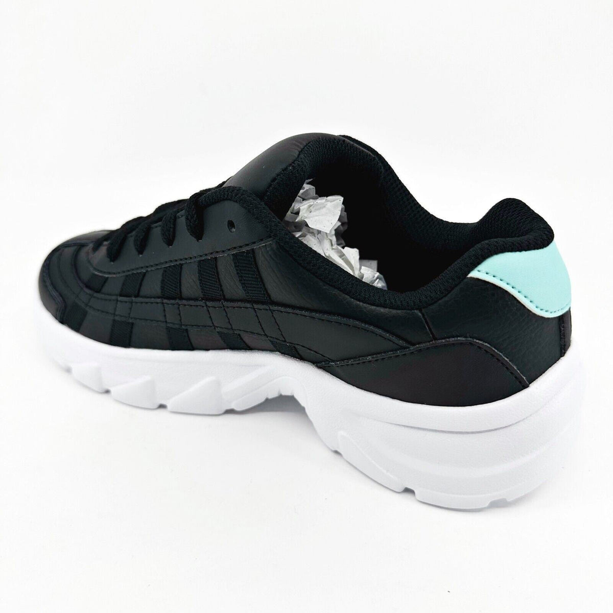 K-Swiss ST229 CMF Black Aruba Blue Silver Womens Size 6.5 Sneakers 96606 012