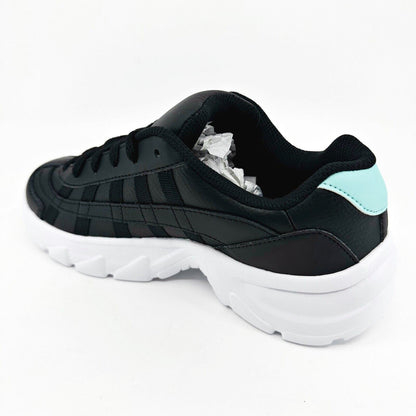 K-Swiss ST229 CMF Black Aruba Blue Silver Womens Size 6.5 Sneakers 96606 012