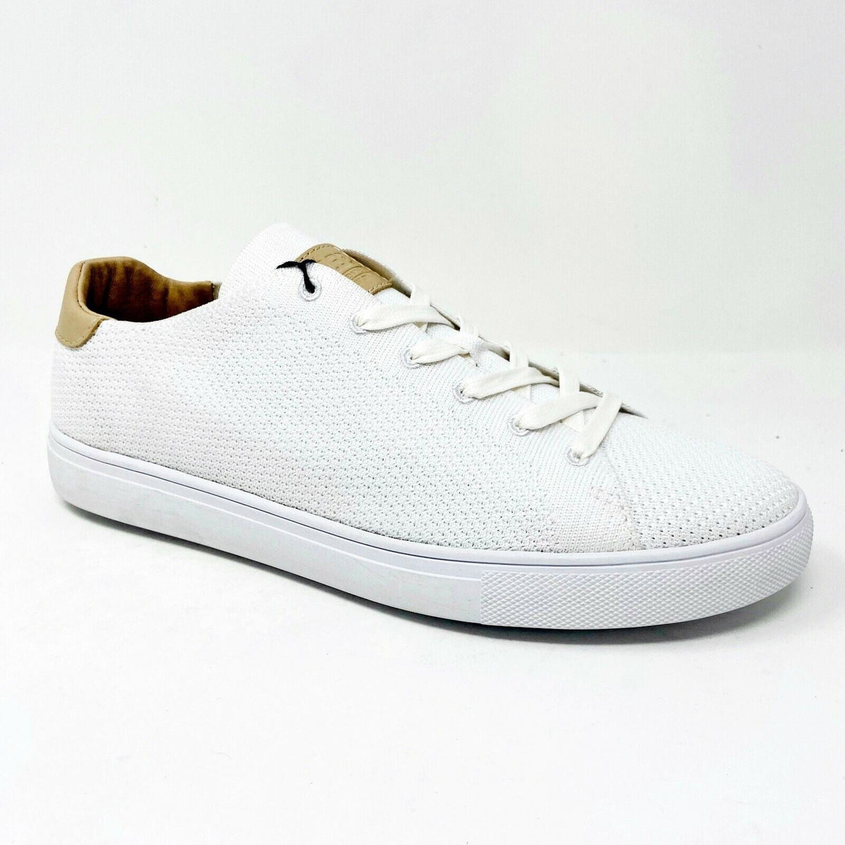 Clae Bradley Knit White Mens Premium Casual Sneakers