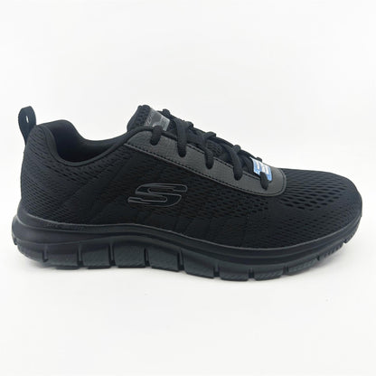 Skechers Track Moulton Black Mens Athletic Sneakers