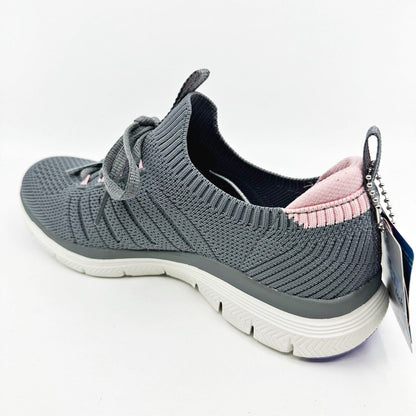 Skechers Flex Appeal 4.0 Victory Lap Charcoal Pink Womens Size 5 Sneakers